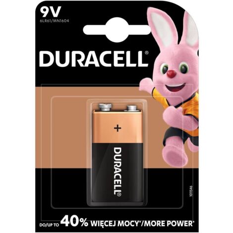 Duracell Basic 6LR61 9V Alkaline-Batterien, Blisterpackung mit 1 Stück