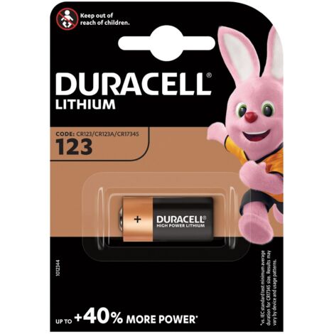 Duracell batt alcalina 123 lithium