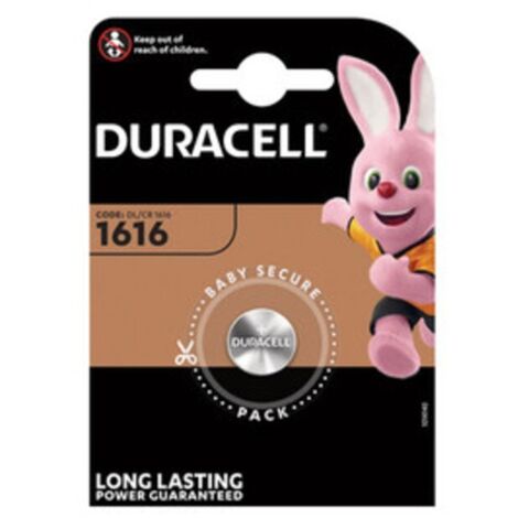 DURACELL BATTERIA A BOTTONE 1616 BL 1 PZ