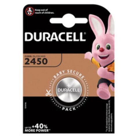 DURACELL BATTERIA A BOTTONE CR2450 BL 1 PZ