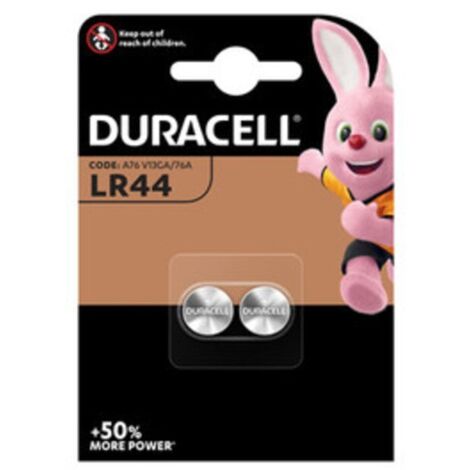 DURACELL BATTERIA A BOTTONE LR44 BL 2 PZ