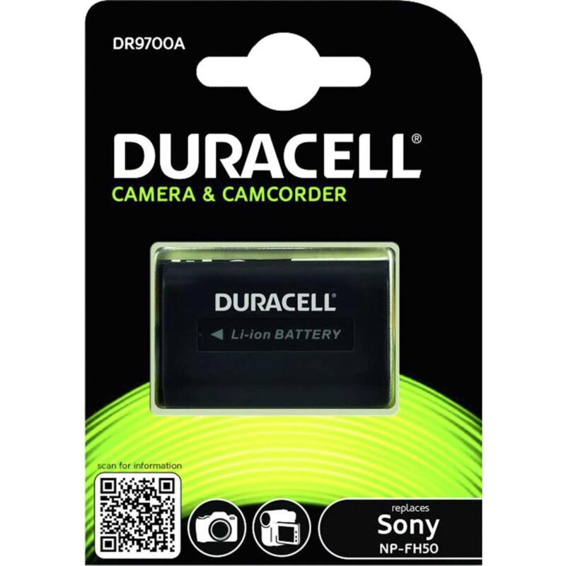 Duracell - Batterie - Li-Ion - 650 mAh - pour Sony Cyber-shot DSC-HX200 Handycam DCR-SR72, SR75, SR77, SR80, SR82, SX30, SX31, SX50