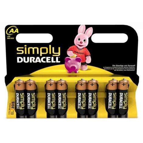 DURACELL BATTERIE STILO SIMPLY AA PZ. 8 PILE PROMO