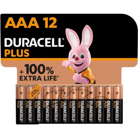 DURACELL Battery Duracell Alkaline Plus Extra Life MN2400/LR03 Micro AAA (12-Pack) (141230)