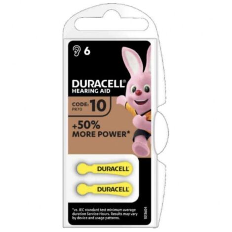 Duracell DA10 ACUSTICA batteria per uso domestico Batteria monouso Zinco-aria