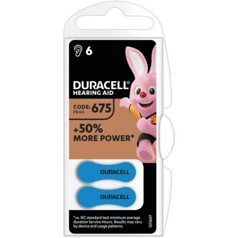 Duracell DA675N6 batteria per uso domestico Batteria monouso Zinco-aria