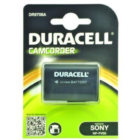 Duracell DR9706A - Batterie - Li-Ion - 650 mAh - für Sony Handycam FDR-AX100, AX43, AX60, HDR-CX170, CX485, CX680, PJ330, PJ350, PJ675, PJ680