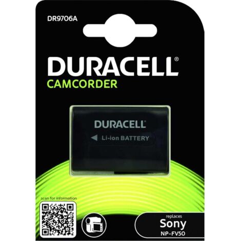 Duracell DR9706A - Batterie - Li-Ion - 650 mAh - pour Sony Handycam FDR-AX100, AX43, AX60, HDR-CX170, CX485, CX680, PJ330, PJ350, PJ675, PJ680