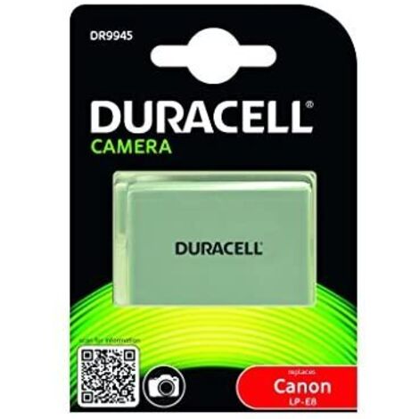 Duracell DR9945 - Batterie - Li-Ion - 1020 mAh - pour Canon EOS 600, 650, 700, Kiss X4, Kiss X5, Kiss X7i, Rebel T3i, Rebel T4i, Rebel T5i