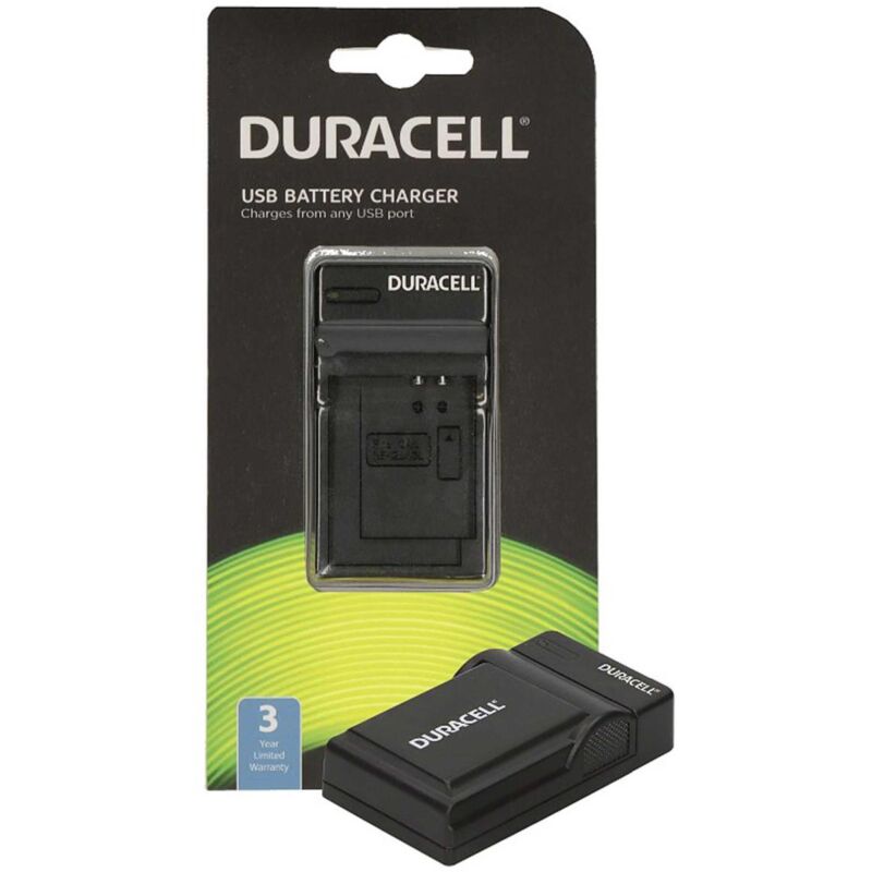 Duracell - Chargeur de batterie usb - noir - pour Nikon D3200, D5100, D5200, D5300, D5500, D5600, Df Coolpix P7000, P7100, P7700, P7800