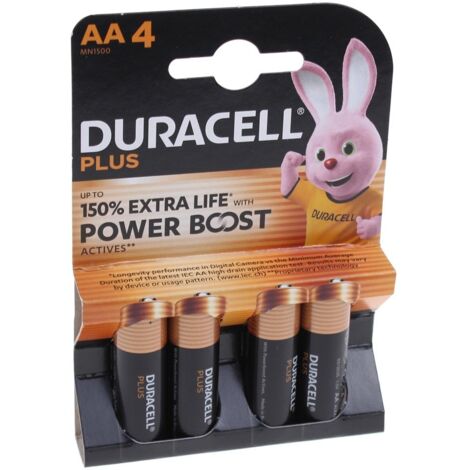 Duracell - duracell ml plus boost mn1500 aa lr06 1,5v blister 4 -
