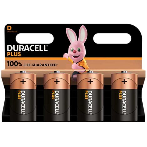 Duracell Duracell Plus D Battery PK4
