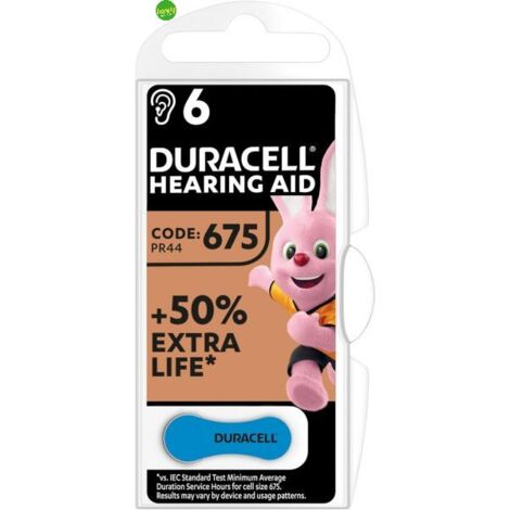 Duracell Easy Tab675 Blu 6 pz