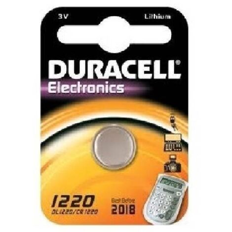 Duracell electronics pila bottone al litio 3v per fotocamere dl1220
