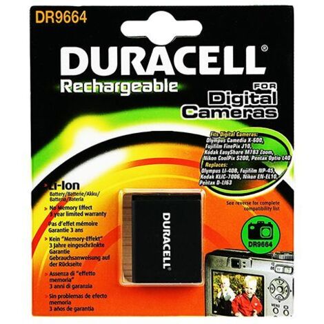 Duracell EN-EL10 Kamera-Akku ersetzt Original-Akku (Kamera) NP-45 3.7 V 630 mAh