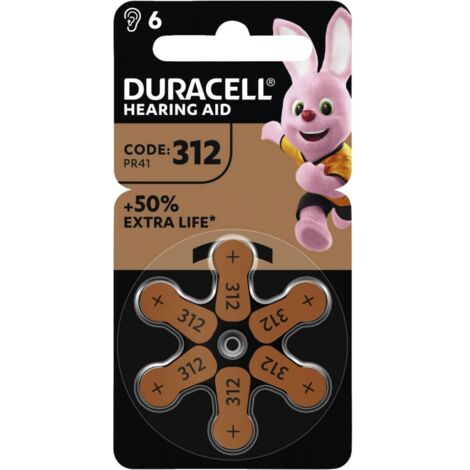 Duracell Hörgerätebatterie ZA 312 1.45 V 1 St. 160 mAh Zink-Luft