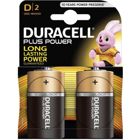 Duracell Mn1300 Torcia Torcione D Batteries De Taille Pack De 2