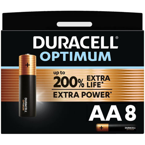 Duracell Optimum 200 Pila Alcalina Aa Lr6 Blister*8