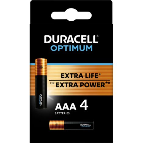 Duracell OPTIMUM AAA Alkaline Batterie 4 Stk.