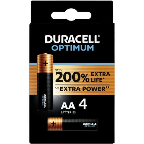 Duracell Optimum Mignon (AA)-Batterie Alkali-Mangan 1.5 V 4 St.