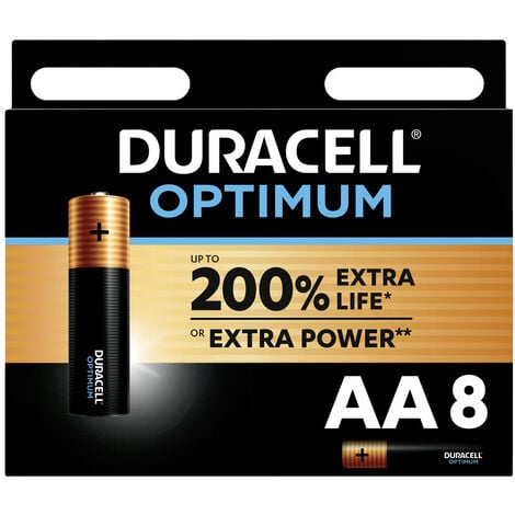 Duracell Optimum Mignon (AA)-Batterie Alkali-Mangan 1.5 V 8 St.