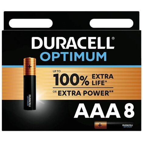 Duracell Optimum Pila Alcalina Aaa Lr03 Blister*8