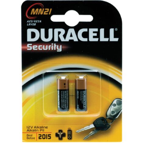 Duracell – Pack de 2 piles alcalines 12V MN21 – Durée de vie de 4 ans – Performance fiable pour télécommandes et jouets