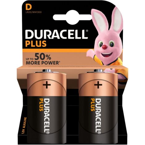 Duracell Pila Alcalina Torcia Mn1300 D Coppia 2 Pezzi Alkalina Torce Batteria