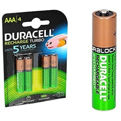 Duracell Pila Recargable HR03 AAA 800mAh Blister4