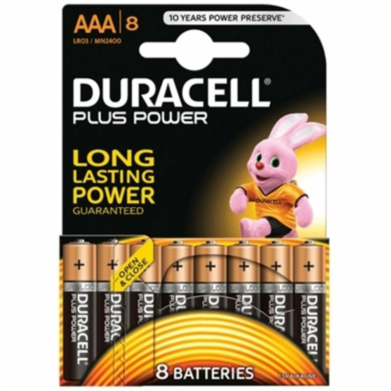 

Pilas Alcalinas Plus LR03 AAA 1.5V (8 pcs) - Duracell