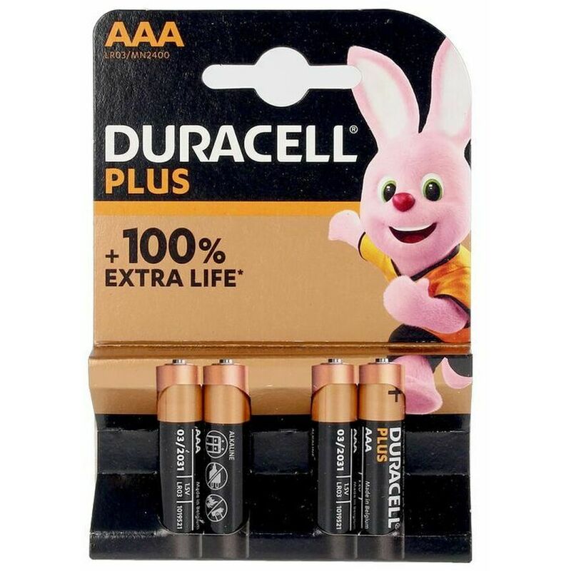 

DURACELL Pilas DURACELL Plus LR03 (4 uds)