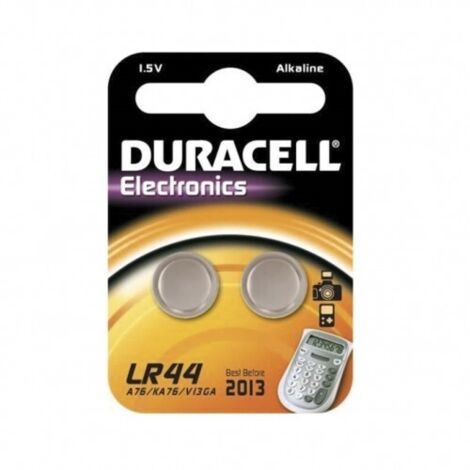 Duracell Piles Alcalines Bouton LR44 1.5V - Blister De 2