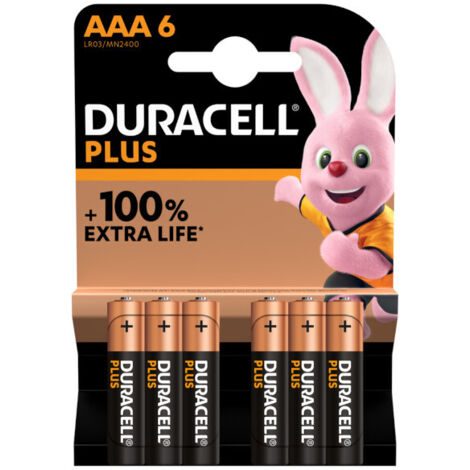 Duracell Plus- 6 Pile AAA