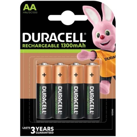 DURACELL S6890 AA Cell 1300Mah Rechargeable Batteries (Pack 4) DURS6890