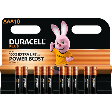 Duracell Plus Power Boost Micro (AAA)-Batterie Alkali-Mangan  1.5 V 10 St.