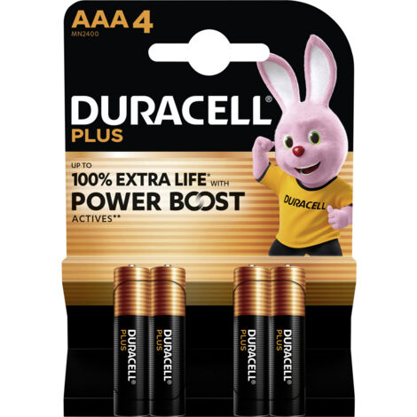 Duracell Plus Power Boost Micro (AAA)-Batterie Alkali-Mangan  1.5 V 4 St.