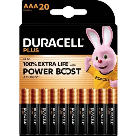 Duracell Plus Power Boost Pile LR3 (AAA) alcaline(s) 1.5 V 20 pc(s) W911753
