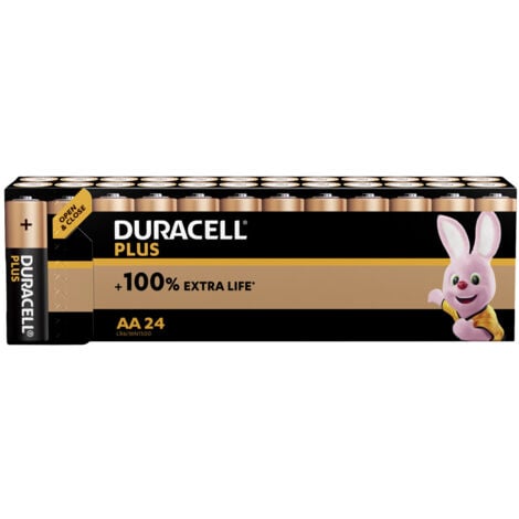 Duracell Plus Power Mignon (AA)-Batterie Alkali-Mangan 1.5 V 24 St.