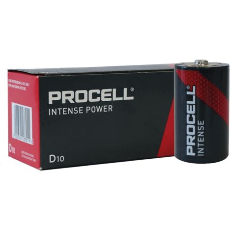 Duracell - procel pila de alcalina itense 1,5 v lr20 d - 10 uds.
