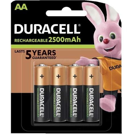 DURACELL Rechargeable Akku Mignon AA HR6 2500mAh NiMH Precharged (4er Blister)