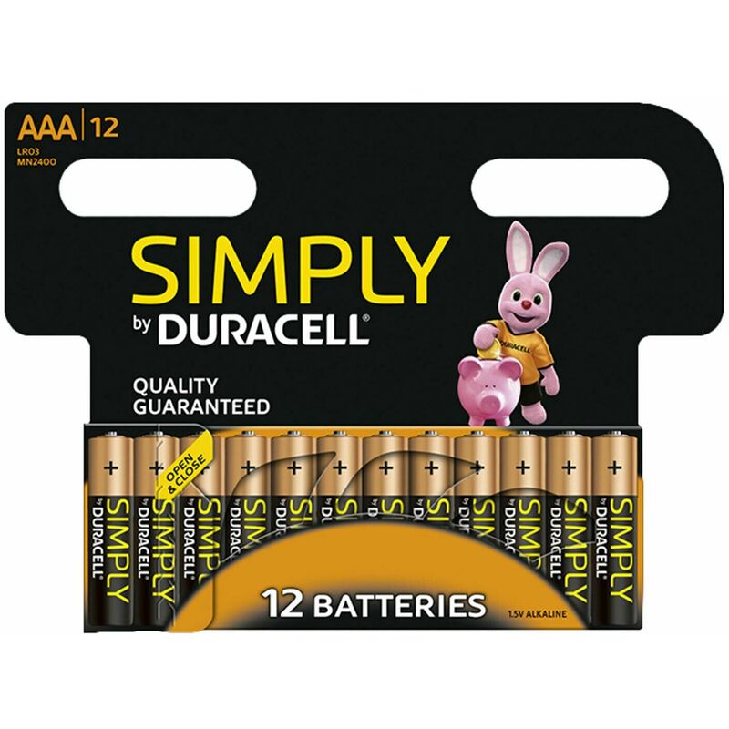 Simply aaa Non Rechargeable Batteries, 12 Pack - Duracell