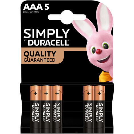 Duracell simply alcalina ministilo 5 pezzi