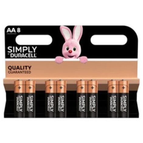 DURACELL SIMPLY ALCALINA STILO 8 PZ MN1500