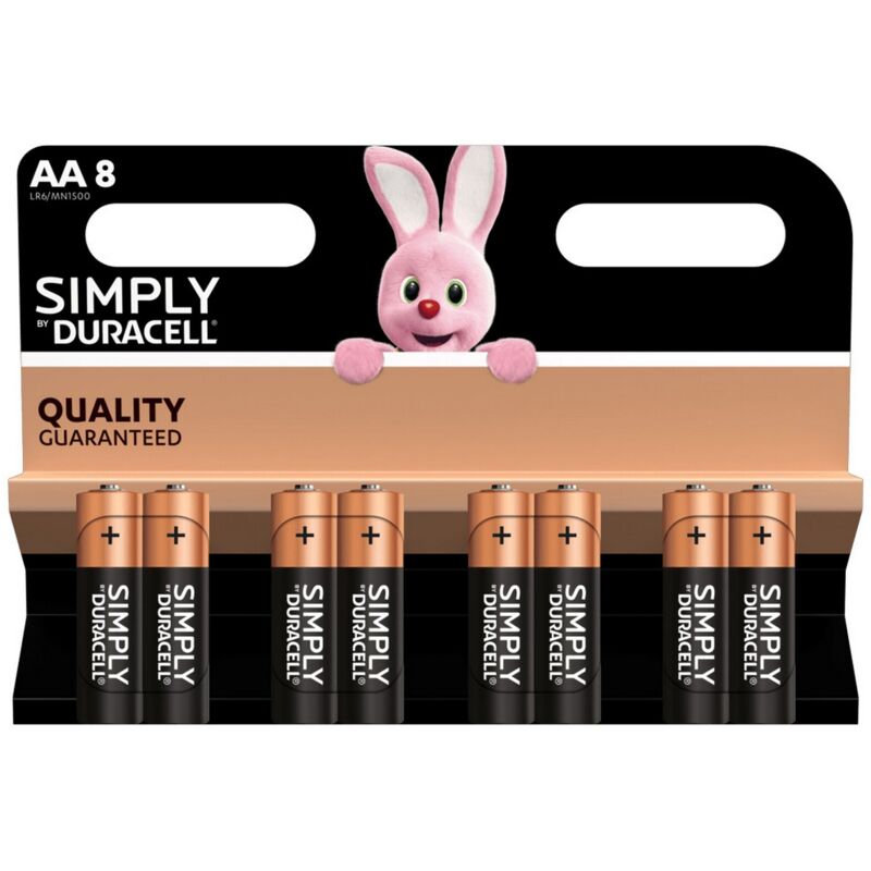Simply Alcalina Stilo Bl.8pz. Mn1500 Duracell