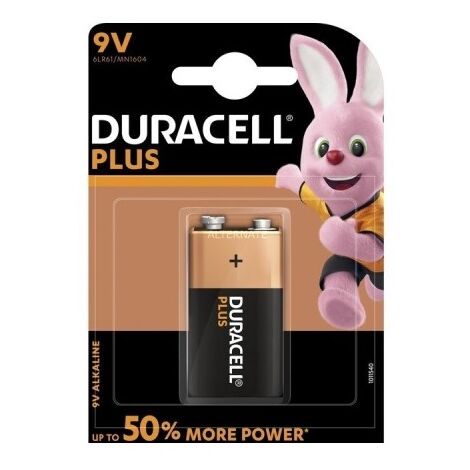 DURACELL SIMPLY BATTERIA DA 9 VOLT 2 PEZZI