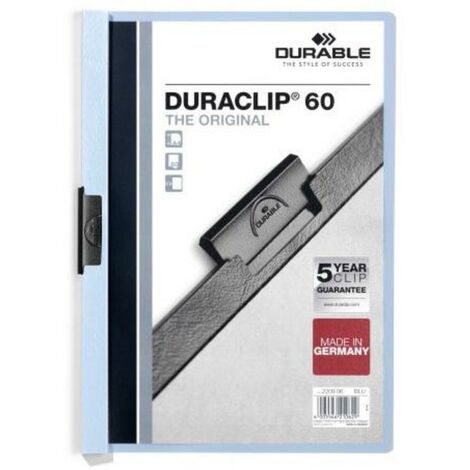 Duraclip 60 archivador PVC Azul claro, Transparente