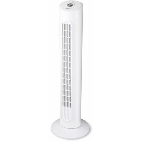 Duracraft Ventilatore a torre oscillante DO1100E, ventilatore da pavimento, bianco