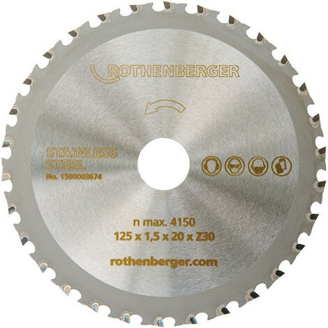 Duracut x Ext.125mm Saw Blade Z.30 Bohr.20mm Rothenberger
