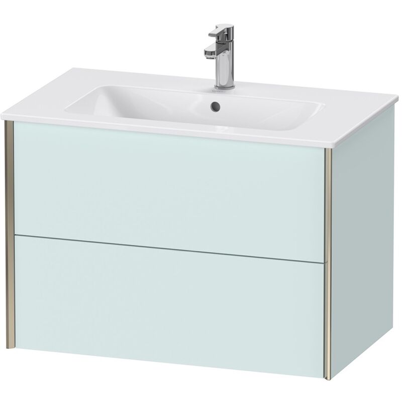 

Durait XViu 4126 Módulo mural, 2 cajones, para lavabo ME by Starck 233683, 810x480 mm, Color (frente/cuerpo): champán mate / azul claro mate