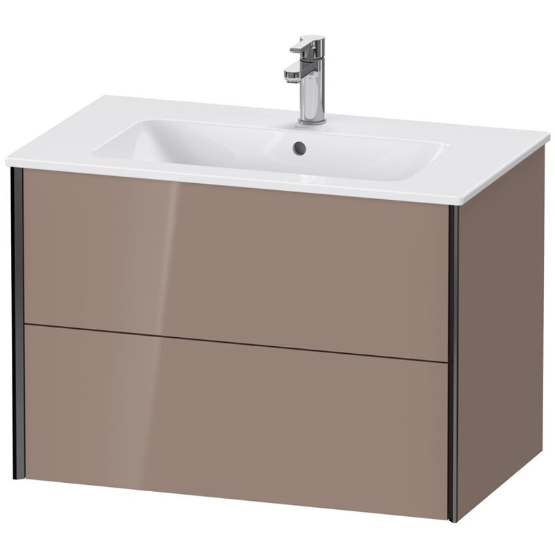 

Durait XViu 4126 Módulo mural, 2 cajones, para lavabo ME by Starck 233683, 810x480 mm, Color (frente/cuerpo): negro mate/capuchino hgl. - XV41260B286